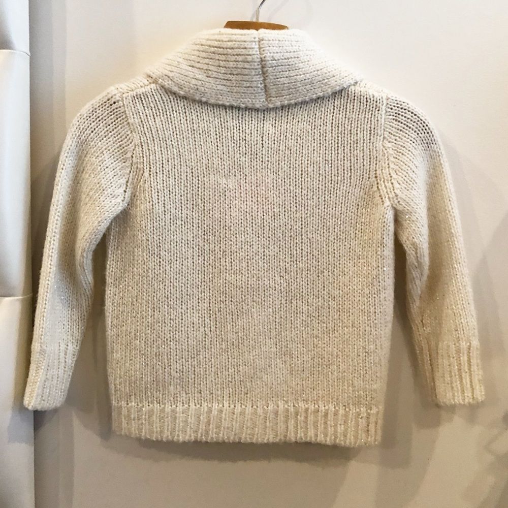 Ivory knitted sequin jacket - Picture 4 of 9